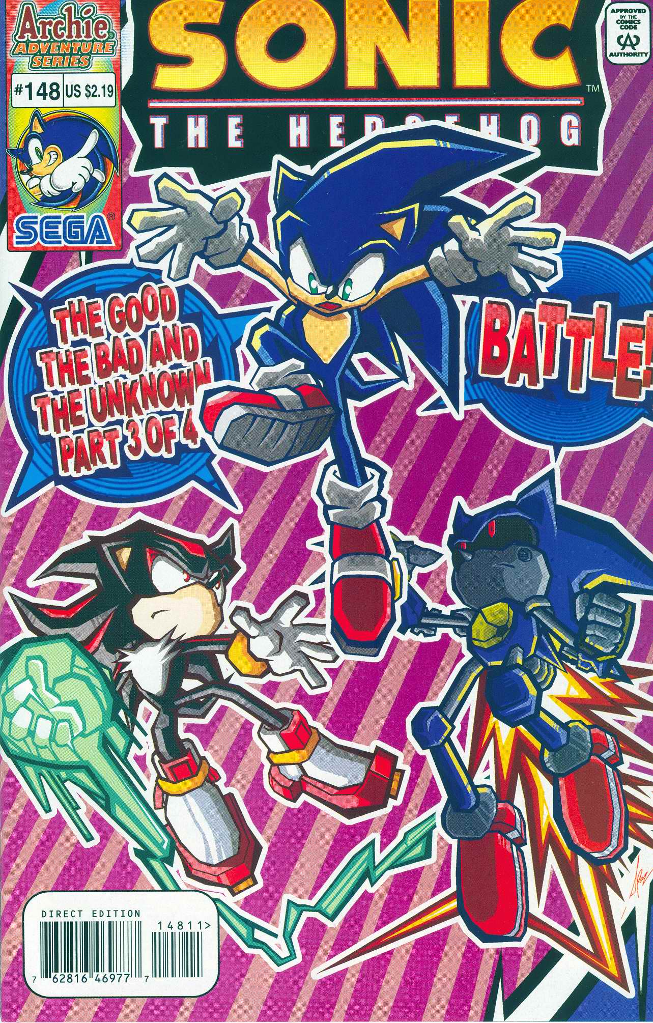 Sonic - Archie Adventure Series June 2005 Comic cover page